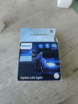 Juego 2 luces Led delanteros coche - Philips