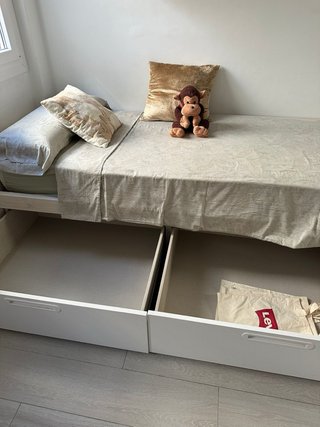 Cama con cajones El Corte Inglés madera 2 metros