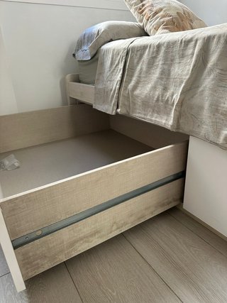 Cama con cajones El Corte Inglés madera 2 metros