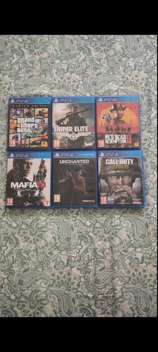 Pack 6 Juegos PS4