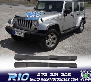 ESTRIBERAS ESTRIBOS JEEP WRANGLER 4P 07-17 NEGRO