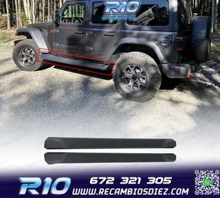 ESTRIBERAS ESTRIBOS JEEP WRANGLER 18-24 NEGRO