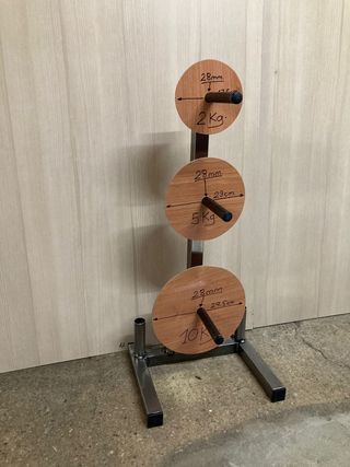 Soporte Discos de Pesas y Barras 28 mm Decathlon 