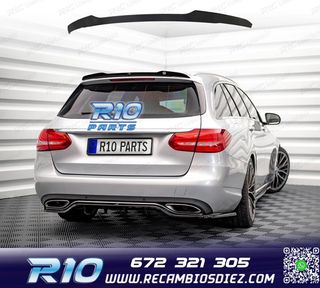 ALERON SPOILER MERCEDES 14-18 W205 NEGRO BRILLO