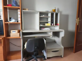 Escritorio juvenil con cajonera