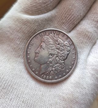 Moneda Plata Dólar Morgan 1889