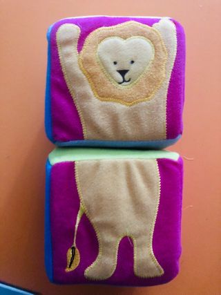Cubo peluche clown libro per bimbi neonati 