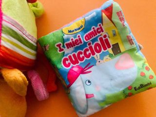 Cubo peluche clown libro per bimbi neonati 