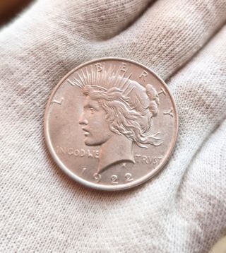 Moneda Plata Dólar Peace 1922