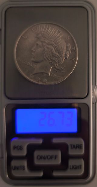 Moneda Plata Dólar Peace 1922