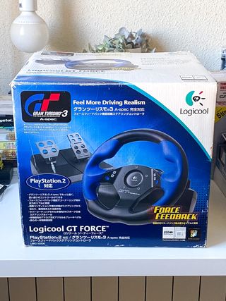 Logicool GT FORCE Volante PS2 Gran Turismo 3