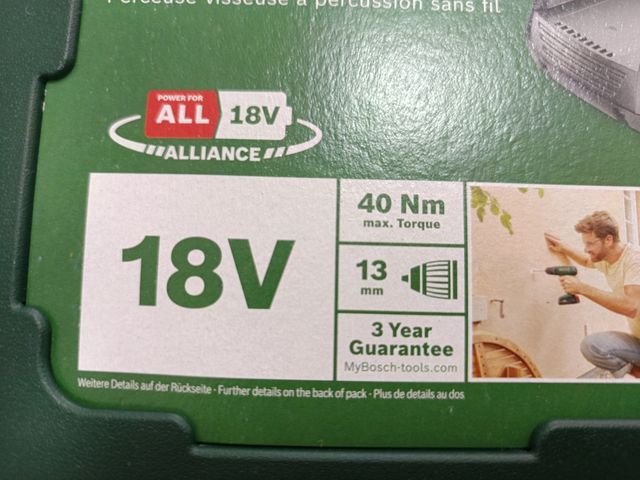 Taladro Bosch EasyImpact 18V-40