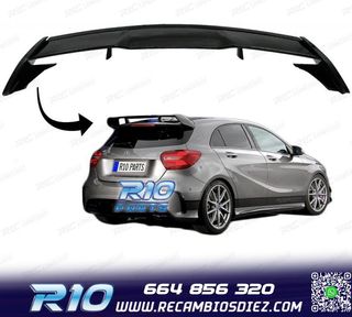 ALERON SPOILER MERCEDES CLASE A W176 LOOK AMG A45 NEGRO BRIL