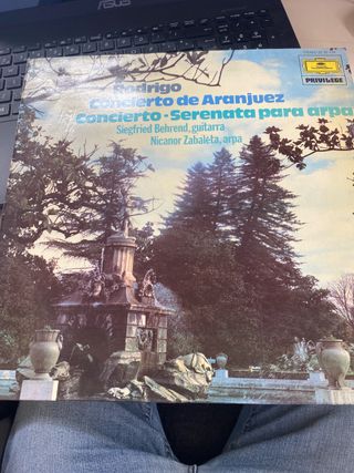 Vinilo Rodrigo Concierto de Aranjuez Serenata Arpa