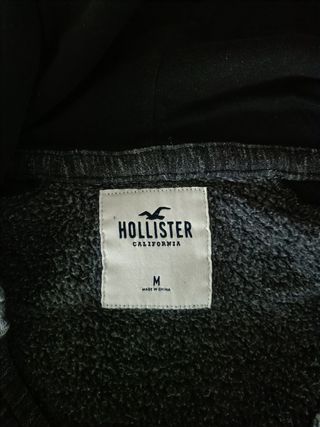 Sudadera Hollister Negra y Gris