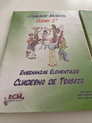 Libro y cuaderno Lenguaje Musical 2º Curso