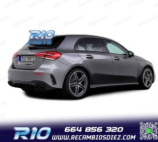 DIFUSOR MERCEDES CLASE A W177 18- A45 LOOK AMG NEGRO BRILLO