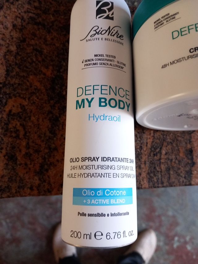 Bionike Defence My Body Hydraoil, Hydrabalm, Gel