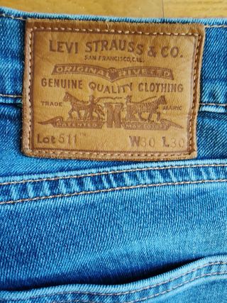 Levi's 511 Hombre W30 L30 Vaqueros Azules