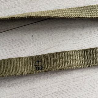 Cintura tela militar con hebilla decorata
