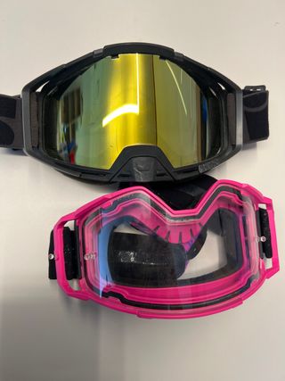 2 Maschere MTB Nere e Rosa