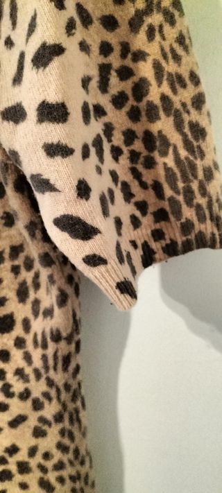 Suéter Angora Lana Estampado Animal Print