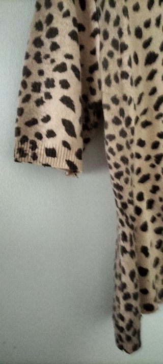 Suéter Angora Lana Estampado Animal Print