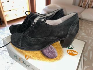 Zapatos de tacón negros invierno