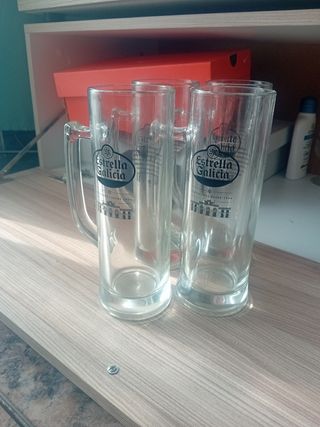 Jarras Estrella Galicia de cristal