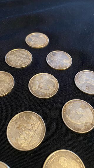 12 Monedas Real Madrid Colección