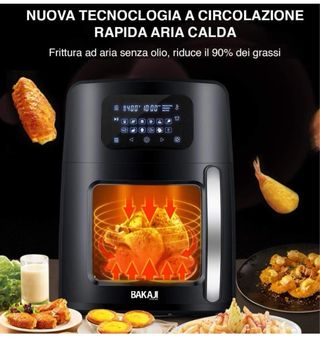 Friggitrice ad aria con finestra