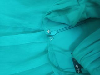 Precioso Vestido Mango Talla M Verde Azulado