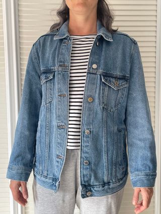 Cazadora vaquera oversize H&M