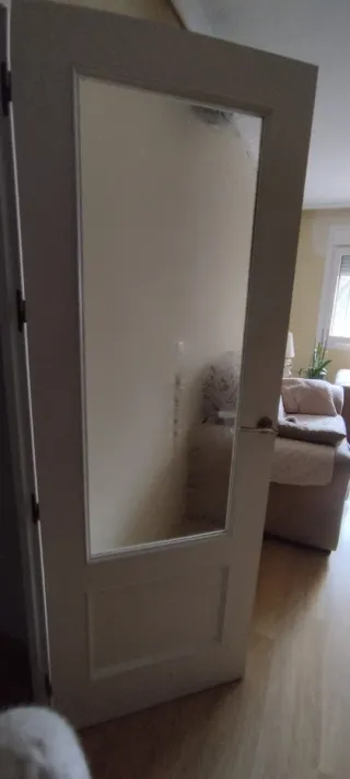 Puerta interior lacada en blanco
