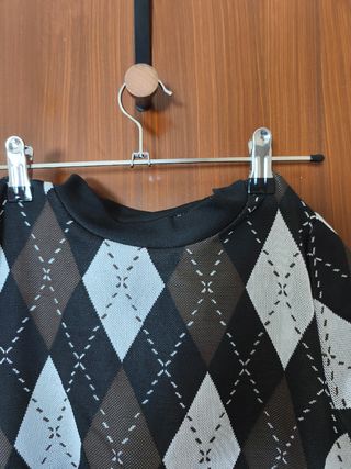 Vestido corto H&M estampado rombos