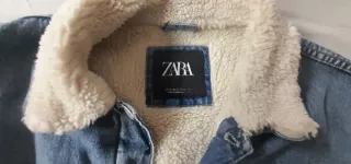 Cazadora vaquera Zara con borreguillo