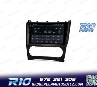 RADIO GPS ANDROID 13 PARA MERCEDES CLASE C W203 CLK W209 G W