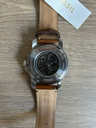 Reloj Fossil Automático Marrón y Plateado