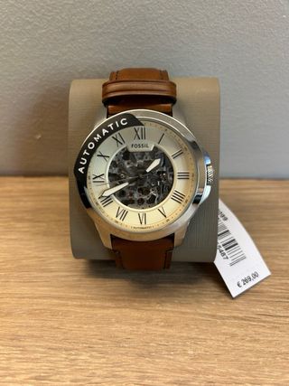 Reloj Fossil Automático Marrón y Plateado