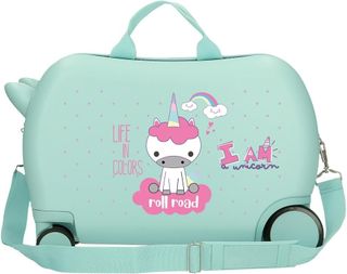 Maleta Infantil Roll Road Unicornio Azul/Rosa