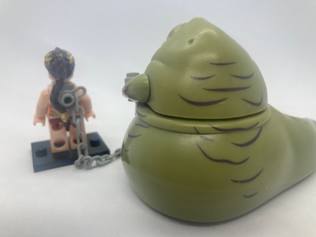 Lego compatible Star Wars Jabba y Leia