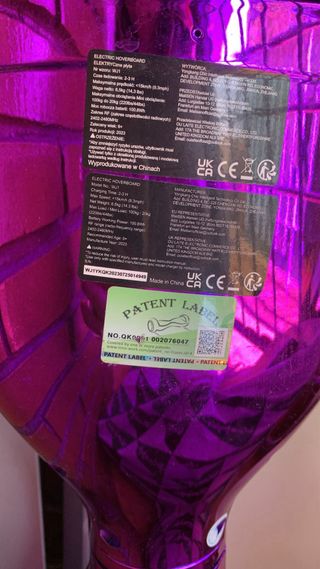 Patinete Eléctrico Hoverboard Rosa Metálico