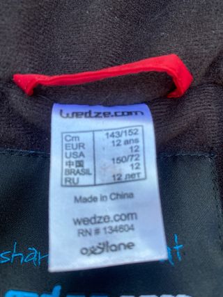 Mono de esquí rojo talla M + ropa interior térmica