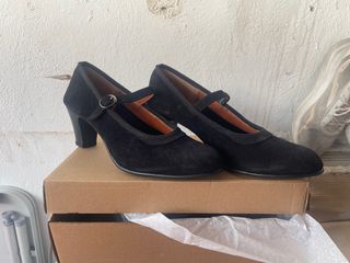 Zapatos Flamenco Negros Talla 39 Nuevos