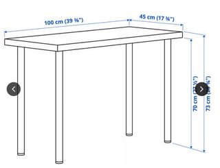 Escritorio IKEA LINNMON / ADILS Mesa, efecto roble