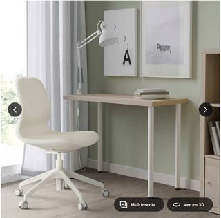 Escritorio IKEA LINNMON / ADILS Mesa, efecto roble