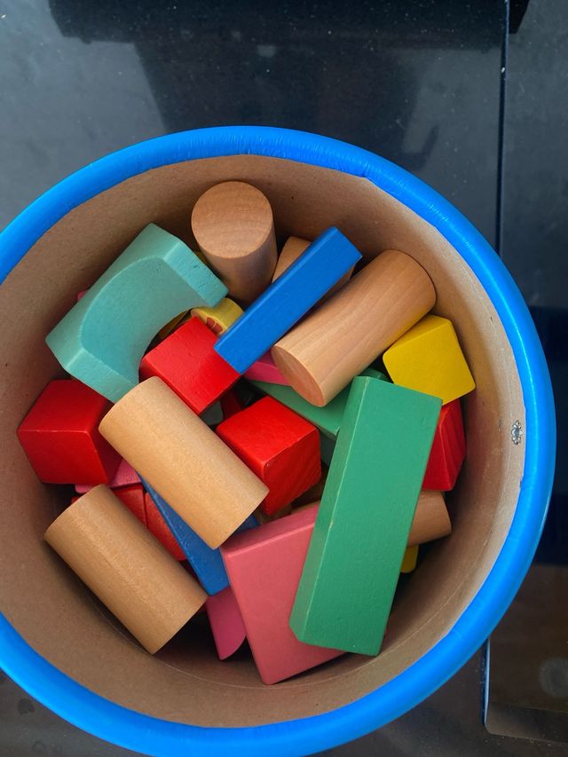 Cubo bloques construcción tiger