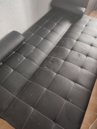 Sofá Cama Amplio Negro