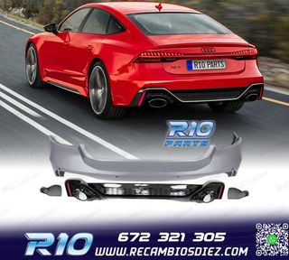 PARAGOLPES TRASERO AUDI A7 18- LOOK RS PDC