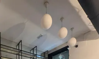 Lámpara colgante blanca